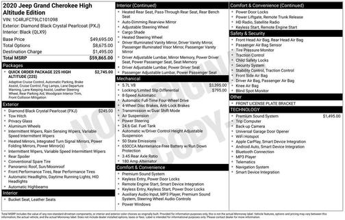 2020 Jeep Grand Cherokee Overland