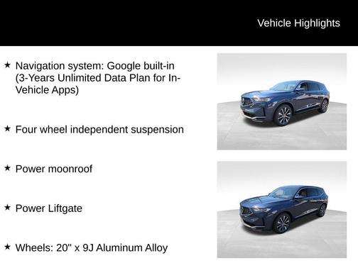 2026 Acura MDX Technology Package