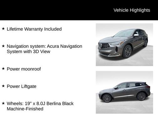 Gray 2026 Acura RDX ADVANCE PACKAGE