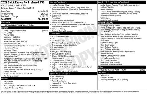 2022 Buick Encore GX Preferred