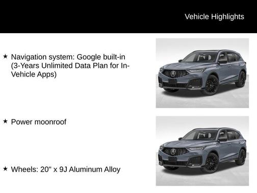 2026 Acura MDX A-Spec Advance Package