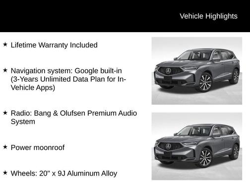 2026 Acura MDX Technology Package
