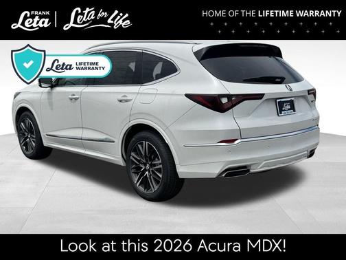 White 2026 Acura MDX Advance Package