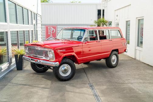 Red 1968 Jeep Wagoneer