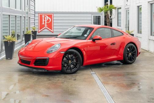 Red 2018 Porsche 911 Carrera