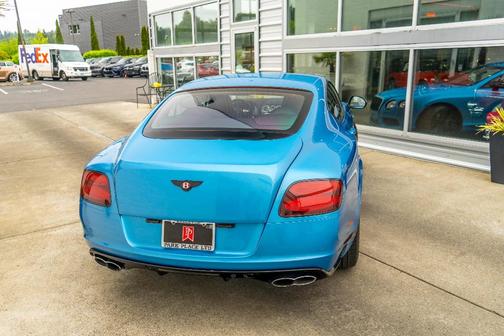 Kingfisher Metallic 2015 Bentley Continental GT V8 S
