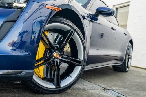 Gentian Blue Metallic 2020 Porsche Taycan Turbo S