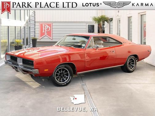 Bright Red 1969 Dodge Charger R/T