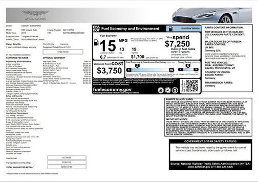 2013 Aston Martin DB9 Volante