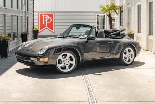 Black Metallic 1996 Porsche 911 Carrera Cabriolet