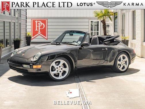 Black Metallic 1996 Porsche 911 Carrera Cabriolet