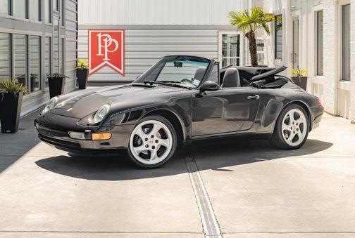 Black Metallic 1996 Porsche 911 Carrera Cabriolet