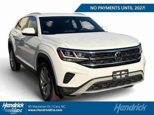 Pure White 2020 Volkswagen Atlas Cross Sport 3.6L V6 SE w/Technology