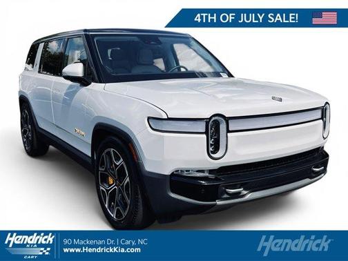 Glacier White 2024 Rivian R1S Adventure Quad Motor Large Pack