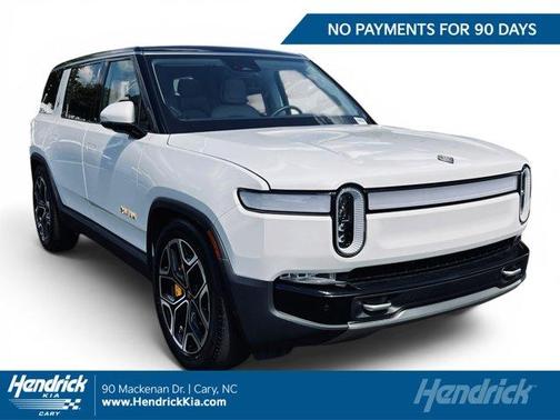 Glacier White 2024 Rivian R1S Adventure Quad Motor Large Pack