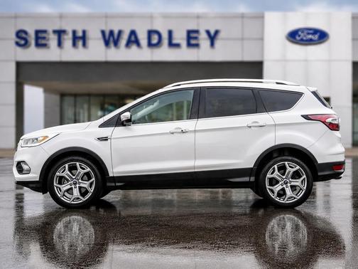 White Platinum Clearcoat Metallic 2017 Ford Escape Titanium