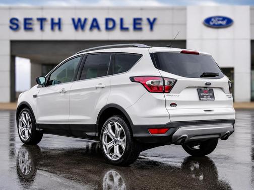 White Platinum Clearcoat Metallic 2017 Ford Escape Titanium