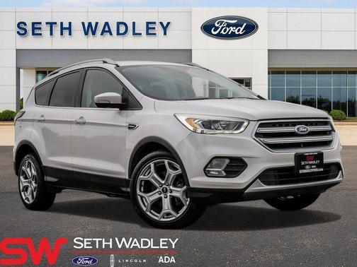 White Platinum Clearcoat Metallic 2017 Ford Escape Titanium