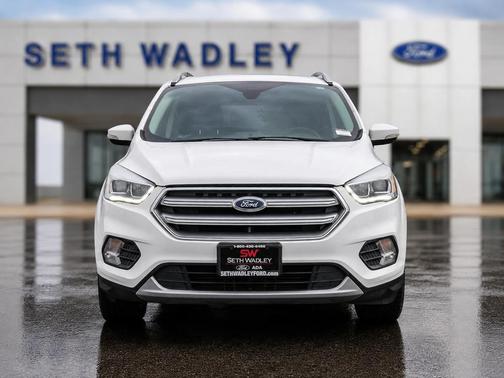 White Platinum Clearcoat Metallic 2017 Ford Escape Titanium