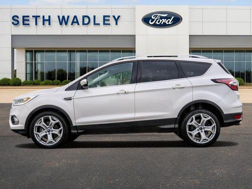 White Platinum Clearcoat Metallic 2017 Ford Escape Titanium
