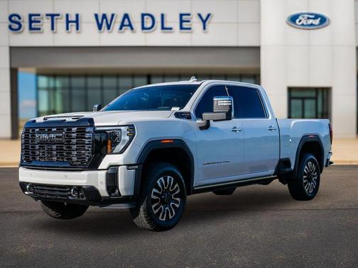 White Frost Tri-Coat 2025 GMC Sierra 3500 Denali Ultimate
