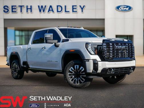 White Frost Tri-Coat 2025 GMC Sierra 3500 Denali Ultimate