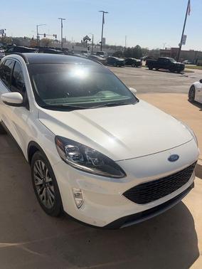 White 2020 Ford Escape Titanium Hybrid