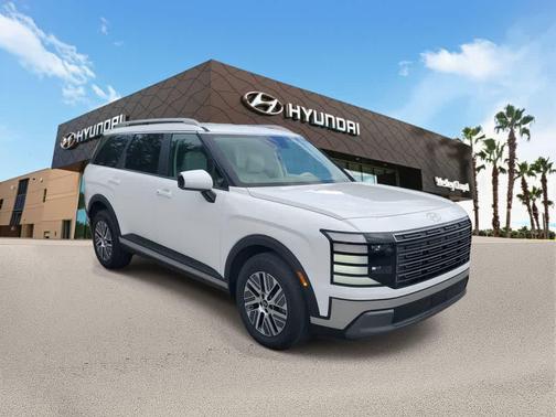 Creamy White Pearl 2026 Hyundai Palisade Hybrid Blue SEL 8P
