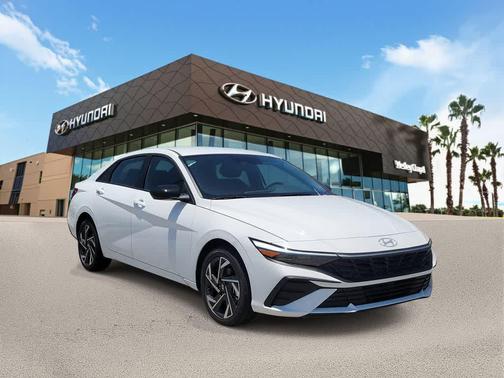 Serenity White 2025 Hyundai ELANTRA HEV SEL Sport
