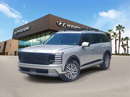 Typhoon Silver Metallic 2026 Hyundai Palisade Hybrid Blue SEL Premium 8P