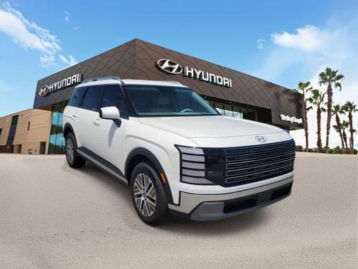 Creamy White Pearl 2026 Hyundai Palisade Hybrid Blue SEL 7P