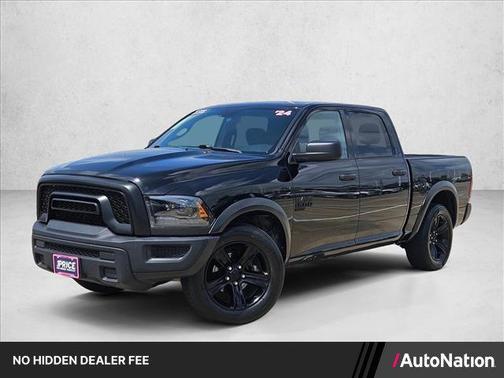 Diamond Black Crystal Pearlcoat 2024 RAM 1500 Classic Warlock Crew Cab 4x2 5'7' Box