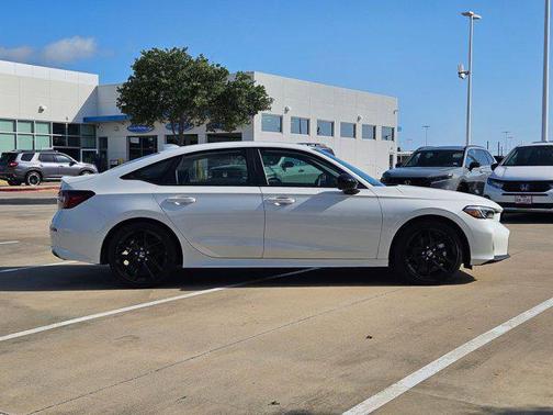 Platinum White Pearl 2026 Honda Civic Hybrid Sport