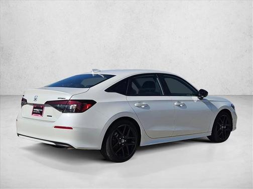 Platinum White Pearl 2026 Honda Civic Hybrid Sport