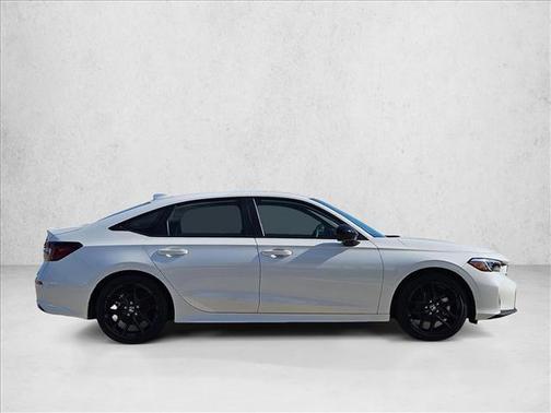 Platinum White Pearl 2026 Honda Civic Hybrid Sport