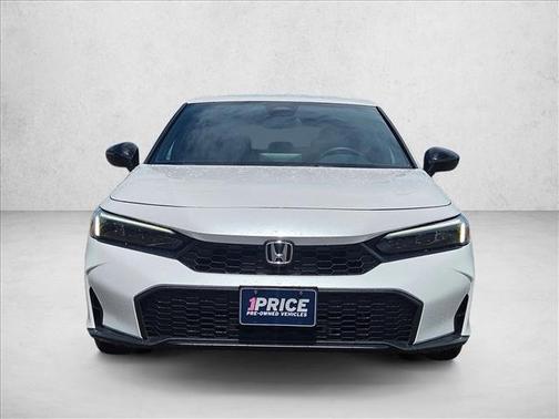 Platinum White Pearl 2025 Honda Civic Sport