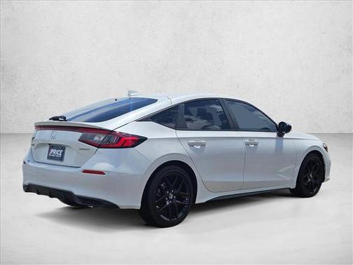 Platinum White Pearl 2025 Honda Civic Sport