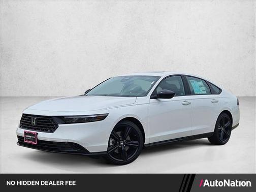 Platinum White Pearl 2026 Honda Accord Hybrid Sport-L