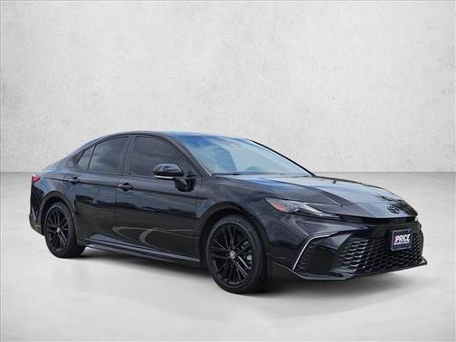 Midnight Black Metal 2025 Toyota Camry SE