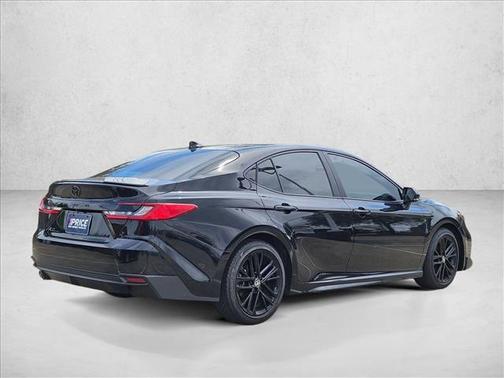 Midnight Black Metal 2025 Toyota Camry SE