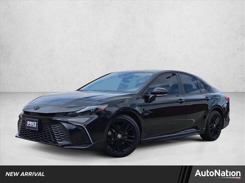 Midnight Black Metal 2025 Toyota Camry SE