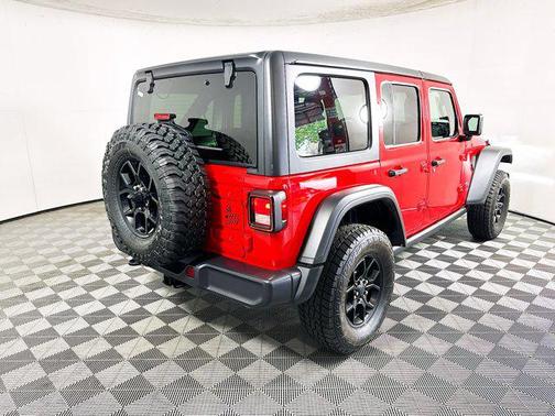 Firecracker Red Clearcoat 2025 Jeep Wrangler 4xe Willys