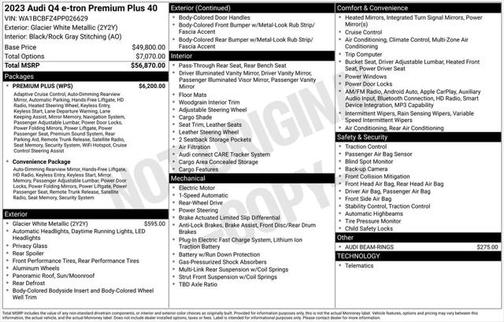 2023 Audi Q4 e-tron Premium Plus 40 RWD