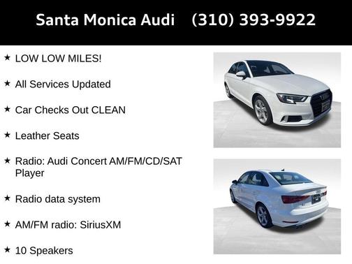 2019 Audi A3 2.0T Premium