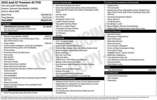 2025 Audi Q7 45 Premium