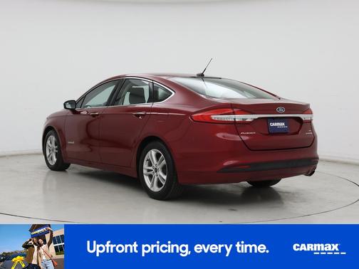 Red 2018 Ford Fusion Hybrid SE