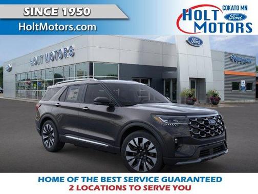 Agate Black Metallic 2026 Ford Explorer Platinum