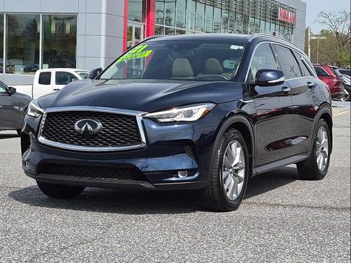 Hermosa Blue 2021 INFINITI QX50 LUXE AWD