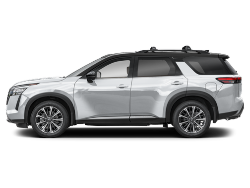 Everest White Pearl Tricoat/Super Black 2026 Nissan Pathfinder Platinum