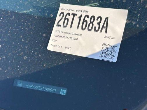 Radiant Red 2026 Chevrolet Traverse High Country